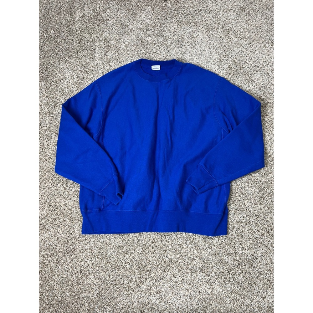 Champion Reverse Weave Sweatshirt Mens XL Royal Blue Crewneck S149 Heavyweight